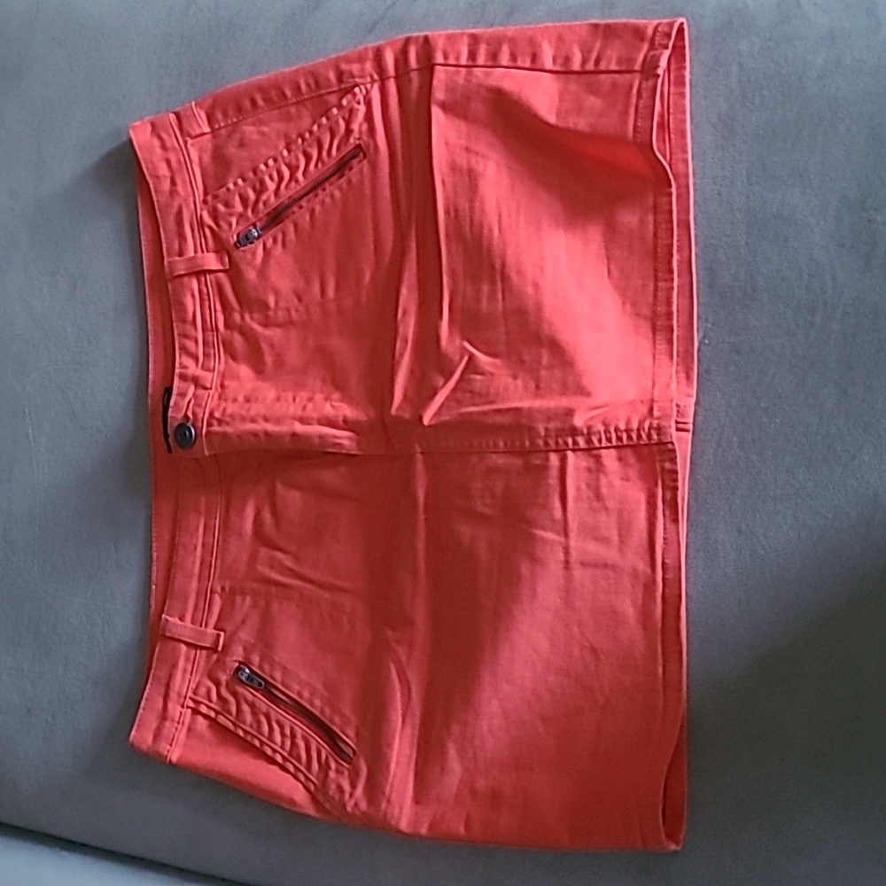 Orange gap denim skirt